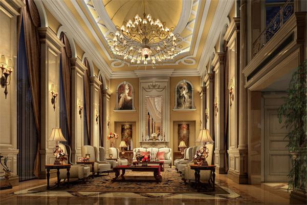 歐式別墅大廳吊燈設(shè)計案例