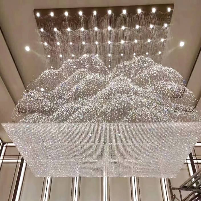 賓館大堂水晶燈，源頭廠家一站式服務(wù)