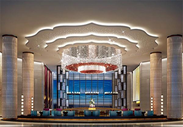 星級(jí)酒店大堂JD20078266水晶燈案例 專業(yè)燈具廠家定制