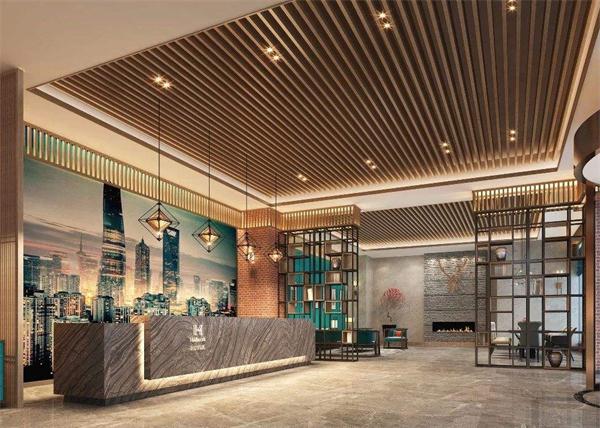 高檔酒店大堂定制燈具廠家案例效果圖 照明設計