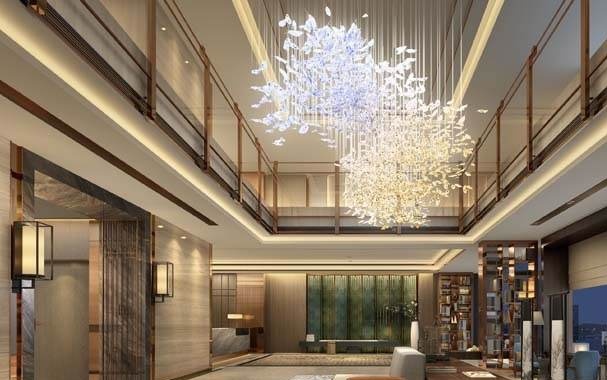 酒店大堂藝術(shù)吊燈定制 燈具廠家供應(yīng)設(shè)計(jì)安裝