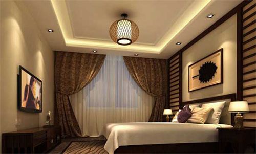 酒店客房新中式籠子吊燈定制 廠家生產(chǎn)臺(tái)燈供貨