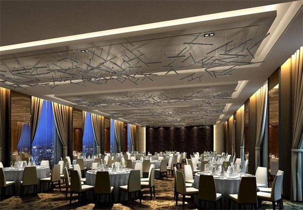 高檔酒店宴會(huì)廳大型藝術(shù)吊燈設(shè)計(jì)效果圖 廠家定制供貨