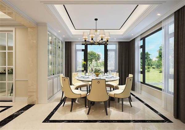 新中式風格別墅餐廳吊燈定制效果圖 燈具廠家一站式供貨