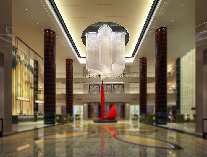 酒店大吊燈價格，一站式酒店藝術(shù)吊燈廠家直供